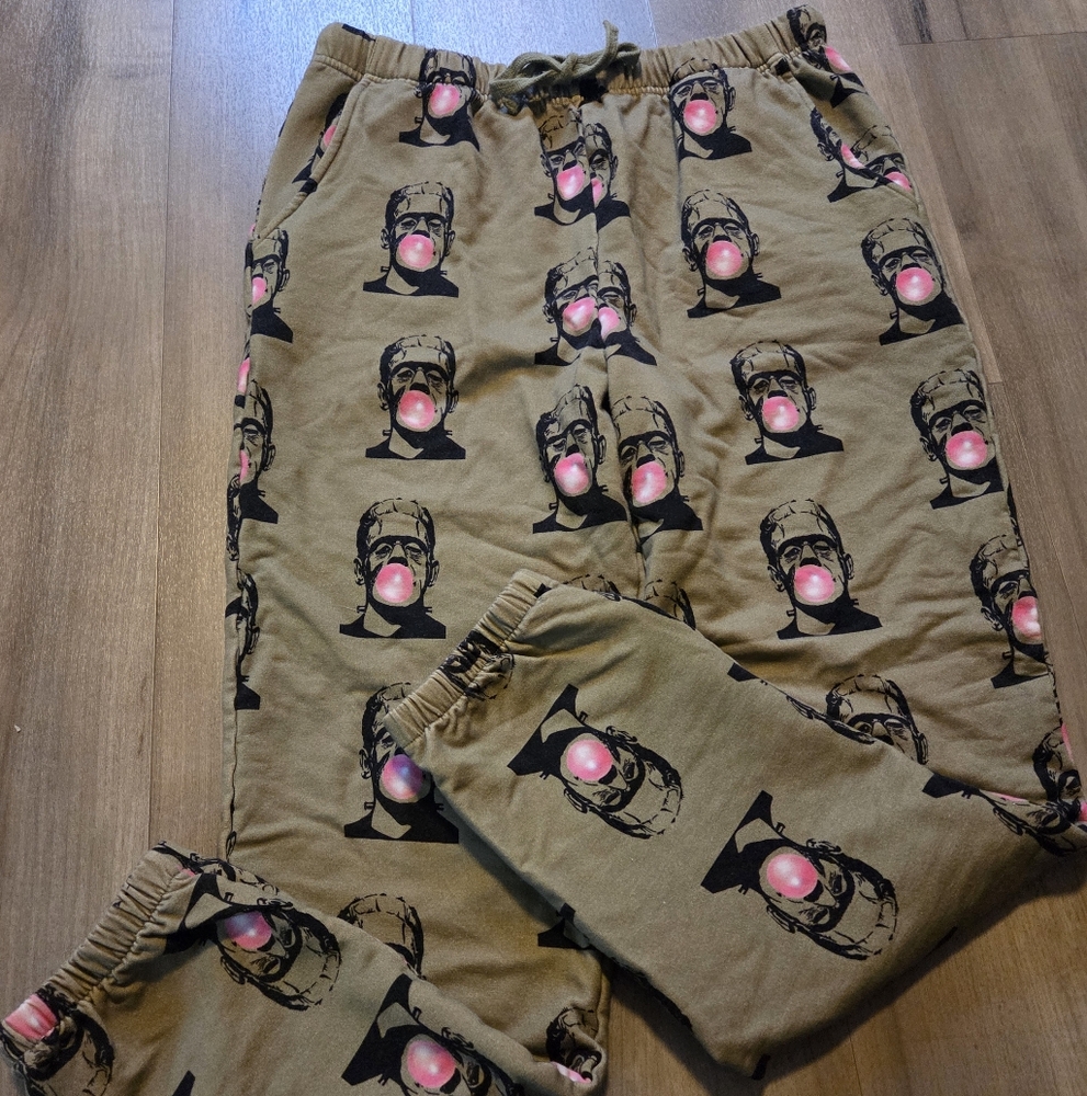 Velveteen By Bunny Knots Frankenstein Women's Joggers Size L